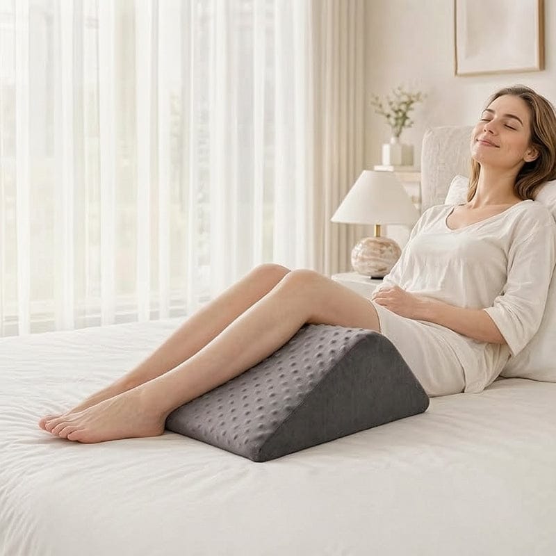 Foam Wedge Pillow Set - Leg Elevation & Back Support for Sleeping, Bedridden Care & Pregnancy