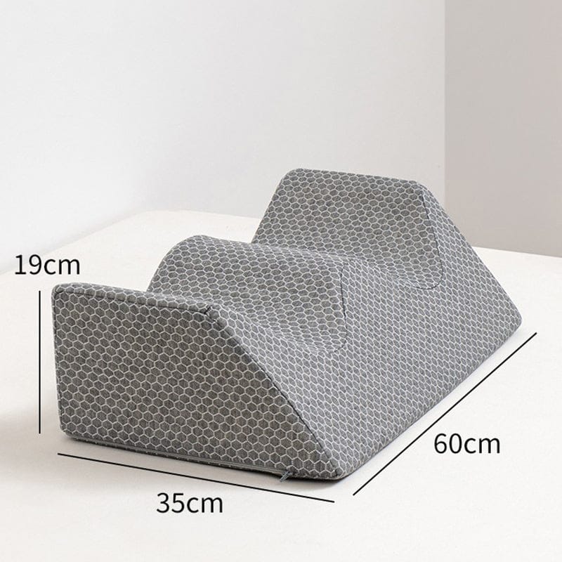 Foam Wedge Pillow Set - Leg Elevation & Back Support for Sleeping, Bedridden Care & Pregnancy