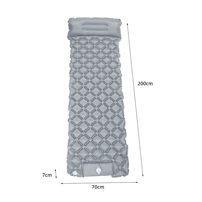 Ultralight Inflatable Sleeping Pad with Pillow - 1-2 Person Camping Mattress
