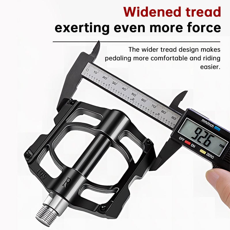 Universal Bike Pedals - Aluminum Alloy with Sealed Bearings for MTB & Road Bikes